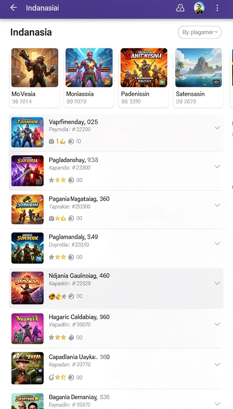 bos5000 - Screenshot aplikasi menampilkan antarmuka permainan yang menarik.