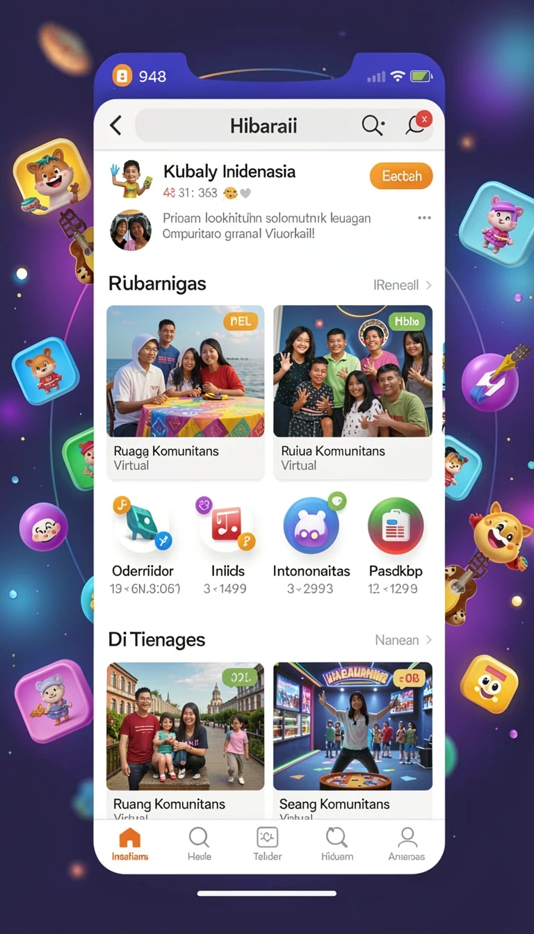 qqslot - Screenshot permainan dengan tema slot yang berbeda.